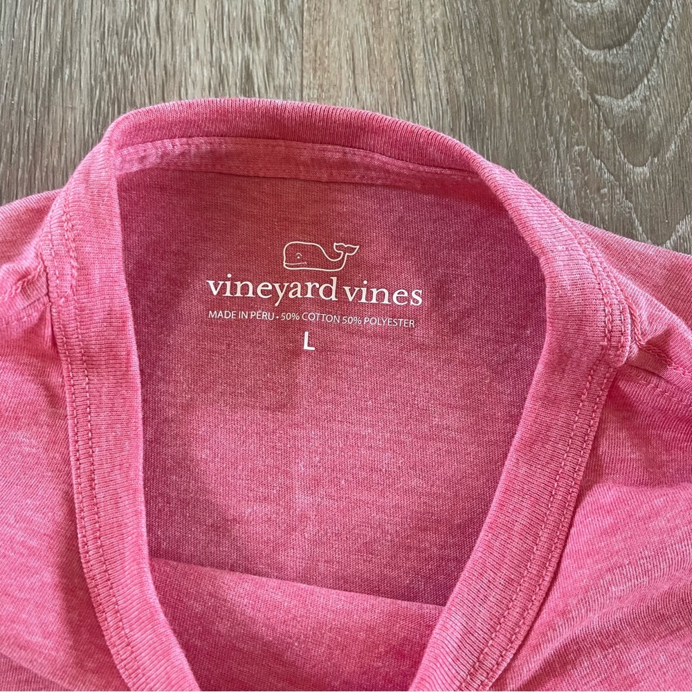 Vineyard Vines Heathered Pink Short Sleeve Tee - Picture 2 of 6